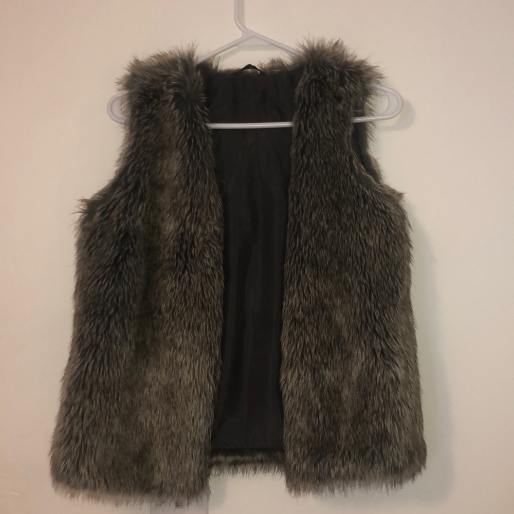 Faux fur vest